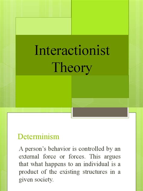 Interactionist Theory | PDF | Human Communication | Philosophical Theories