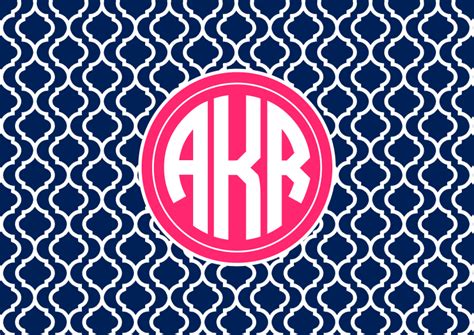 Preppy Monogram Wallpaper - WallpaperSafari