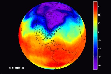 Here’s the polar vortex from NASA’s heat-mapping satellite