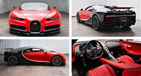 Bugatti Chiron Red And Black Bugatti Chiron Painted In Red & Black W ...