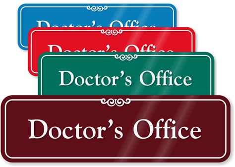 Printable Medical Office Signs