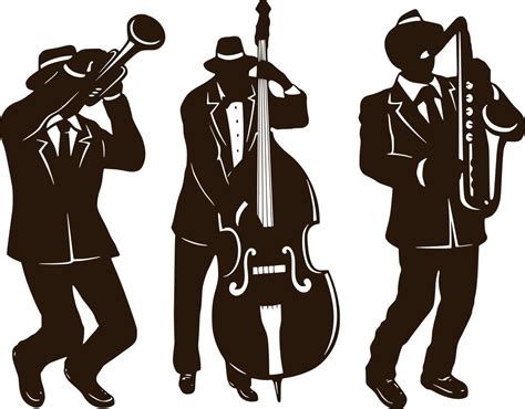 Amazon.com: Jazz Band Silhouette - Large Wall Sticker (Large: 140cm ...