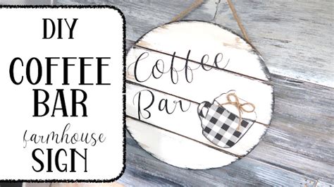 DIY Coffee Bar Sign with Farmhouse Style - Cluttered CorkBoard