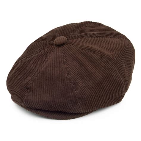 Jaxon & James Corduroy Newsboy Cap - Brown: Amazon.co.uk: Clothing