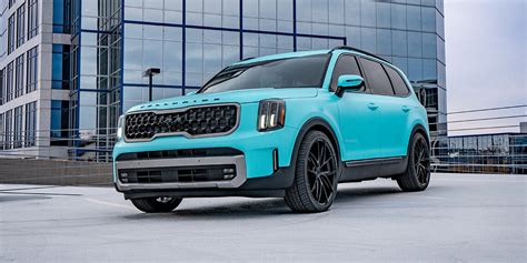 2023 Kia Telluride – Custom Lowered Cyan Blackout Build – VIP Auto ...