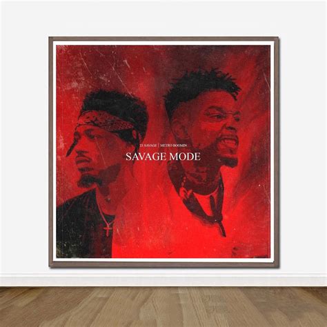 21 Savage Savage Mode Art Pictures – Poster | Canvas Wall Art Print ...