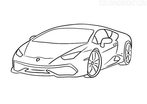 Realistic Lamborghini Coloring Pages