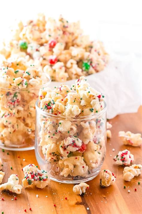 Easy Christmas Popcorn Recipe | Sugar and Soul Co