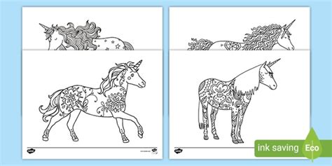 Unicorn Mindfulness Coloring Sheets for Kids