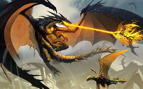 1080x1920 resolution | dragon battle illustration, artwork, dragon ...