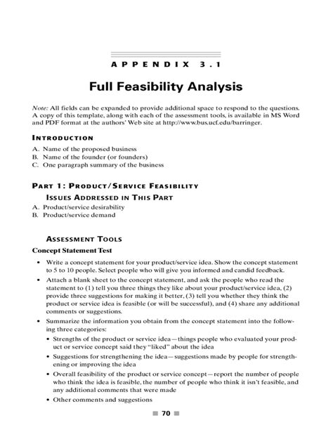 2024 Feasibility Analysis Template - Fillable, Printable PDF & Forms ...