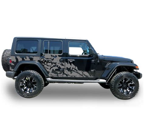 jl wrangler decals sticker side door stripes 2018 - Present