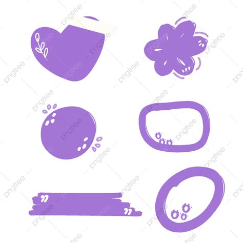 Purple Box Clipart PNG Images, Text Box Banner Purple Color, Text Box ...