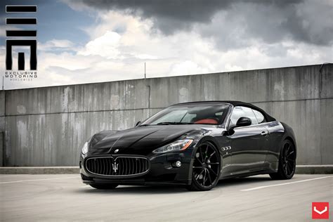 All Black Convertible Maserati Granturismo Revamped by Exclusive ...