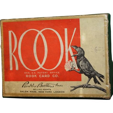 Rook Card Game Parker Bros. 1934 | Rook card game, Card games, Vintage ...