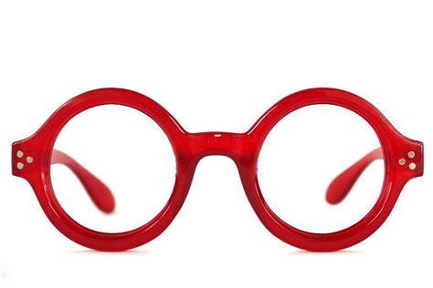 Roosevelt red Round glasses | polette | Funky glasses, Red glasses ...