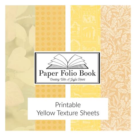 Printable Collage Paper Background Paper Yellow Texture | Etsy