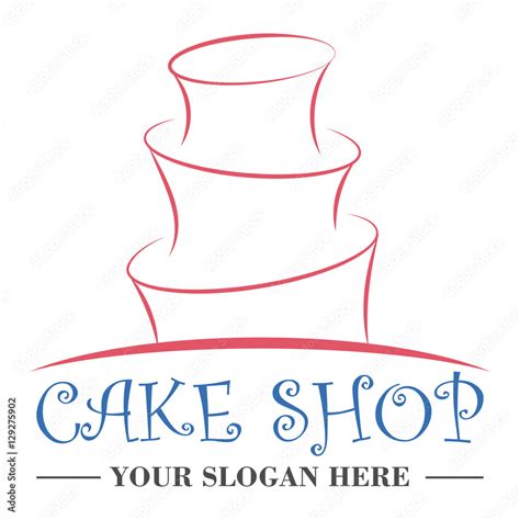 Cake shop logo design template Stock Vector | Adobe Stock