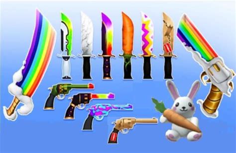 Easter 2023 -7 Knives,5 Guns,1 Pet,(Rainbow set & all )- MM2 ...