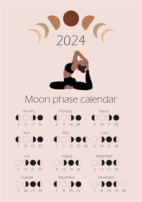 New Moon 2024 Calendar - Pia Leeann