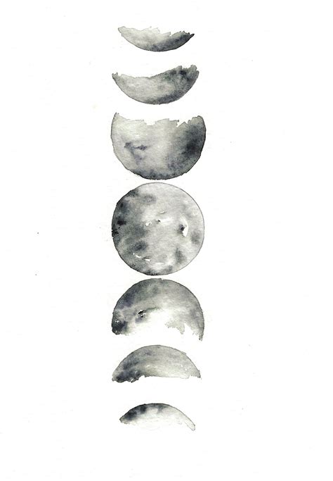 'moon phases' Hi by Rachael Ryan #watercolor #moonphases #hirachaelryan ...