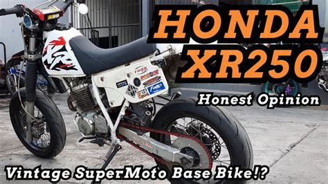 Honda XR250 Review - AWESOME VINTAGE ENDURO FOR SUPERMOTO!! - YouTube