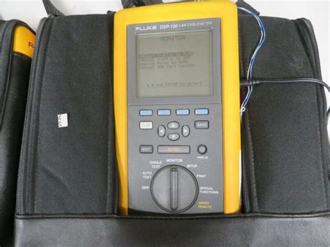 Fluke Networks DSP-100 Cat5 LAN Cable Tester Digital CableMeter DSP 100 ...