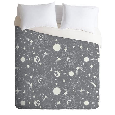 Grey Duvet / Duvet Cover / Celestial / Queen Duvet / Twin | Etsy