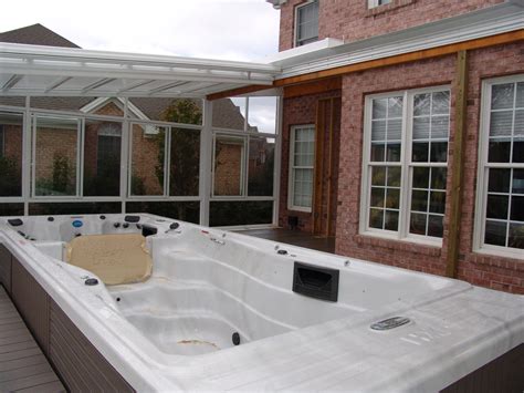 Glass Swim Spa Enclosures Manufactured by Roll-A-CoverAmerica's Leading ...