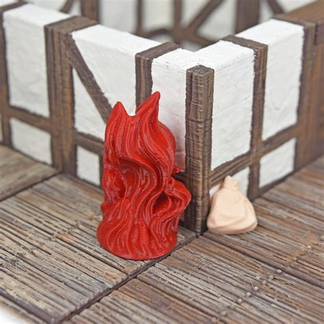 Tabletop Miniature Fire Elementals for D&D Miniature Wargames - Etsy