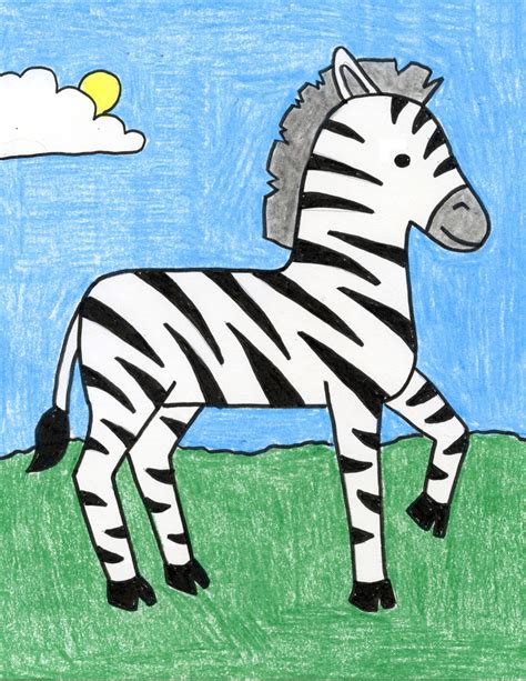 How to Draw a Zebra · Art Projects for Kids