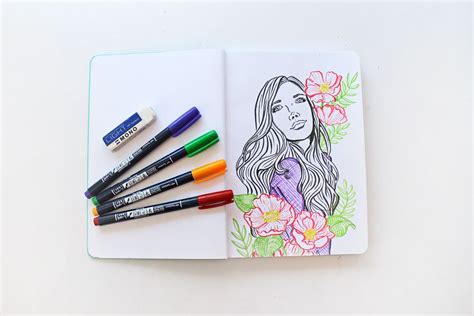 5 Tips for Drawing with Brush Pens - Tombow USA Blog | Brush pen, Brush ...