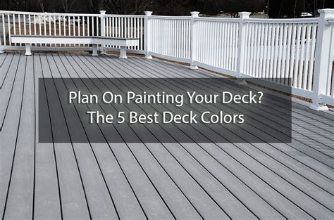 Plan On Painting Your Deck? The 5 Best Deck Colors - SurePRO Painting