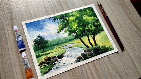 Beautiful Scenery Paintings Watercolor Easy : 3 easy hand lettering ...