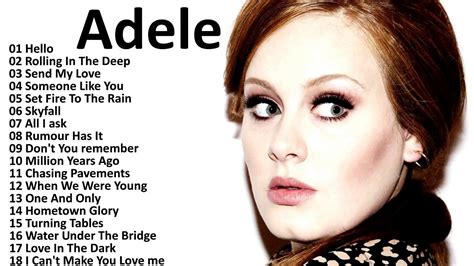 Adele All Songs 2017 - Adele Greatest Hits Playlist Music In The World ...