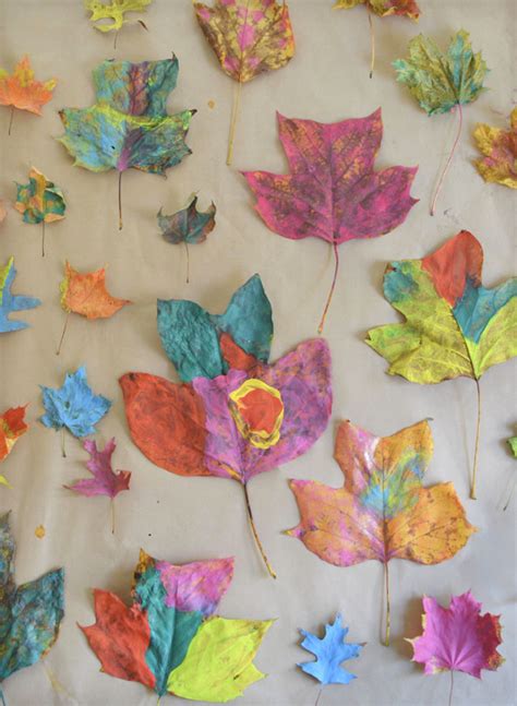 Leaf Painting with Kids - ARTBAR