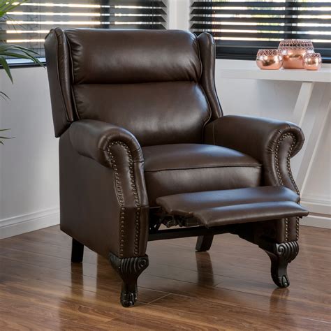 Tauris PU Leather Recliner Club Chair - Classic Look with Clean Lines