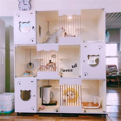 Buy Solid Wood cage/pet cage/cat Condos for Indoor Cats/cat Houses/cat ...