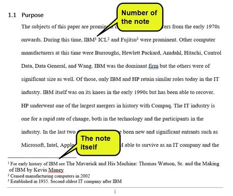 How to make footnotes in word - paggen