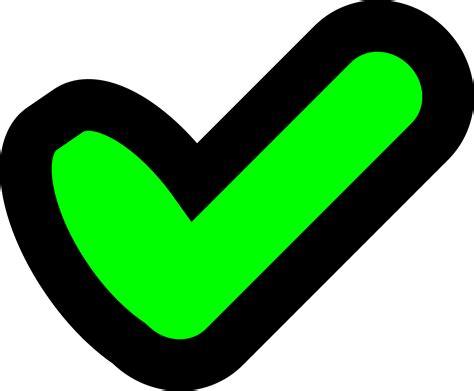 Big Green Tick - ClipArt Best