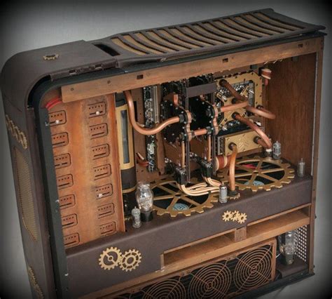 This computer case was given a Steampunk make over. One of the coolest ...