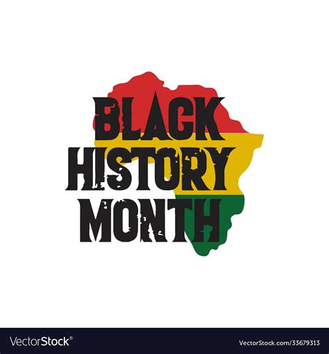 Black history month template design Royalty Free Vector