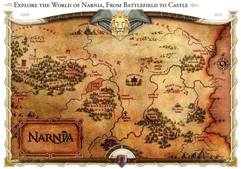 Interactive Narnia Map Now Available | Narnia, Map of narnia ...