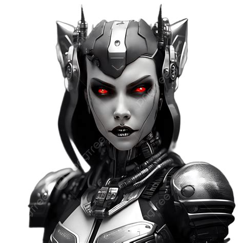 Aterrador Ai Cyborg Mujer Avatar PNG , Miedo Ai, Avatar Mujer Cyborg ...