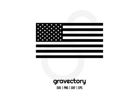 Black American Flag SVG Free - Gravectory