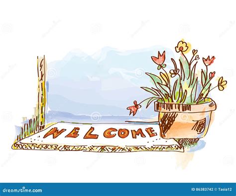 Welcome Flowers Stock Illustrations – 3,692 Welcome Flowers Stock ...