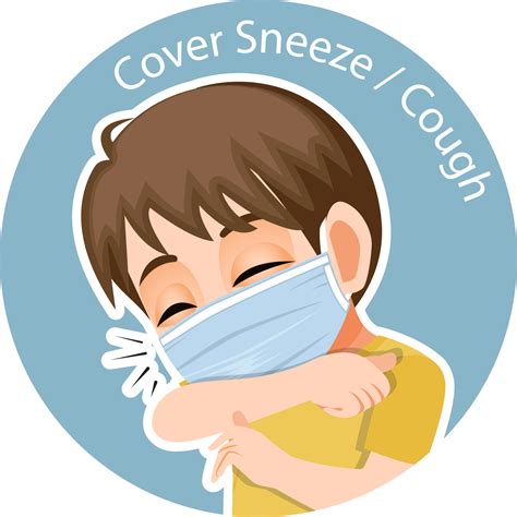 cover sneeze or cough, new normal concept flat icon PNG 19841562 PNG