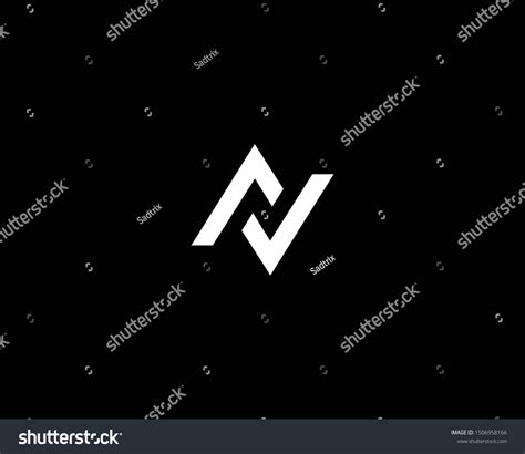 Creative Minimalist Logo Design Letter N Stock Vector (Royalty Free ...