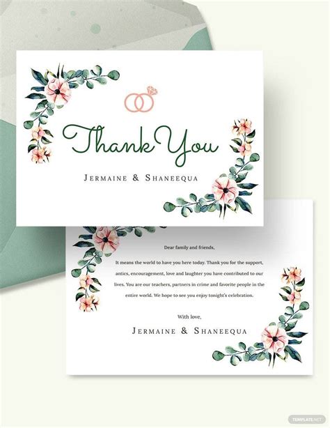 Engagement Thank You Card Template in Illustrator, Publisher, Pages ...