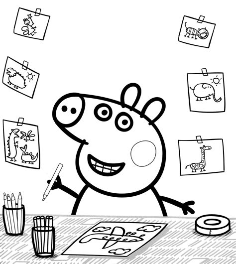 Peppa Pig Coloring Pages Toy Story Coloring Pages Mickey Coloring ...